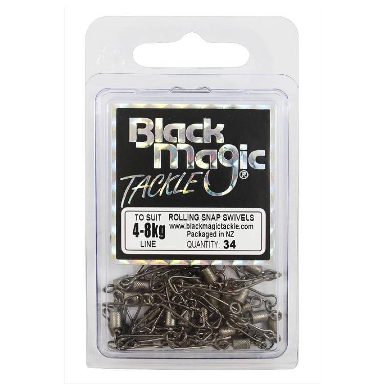Black Magic Rolling Snap Swivel Economy Pack