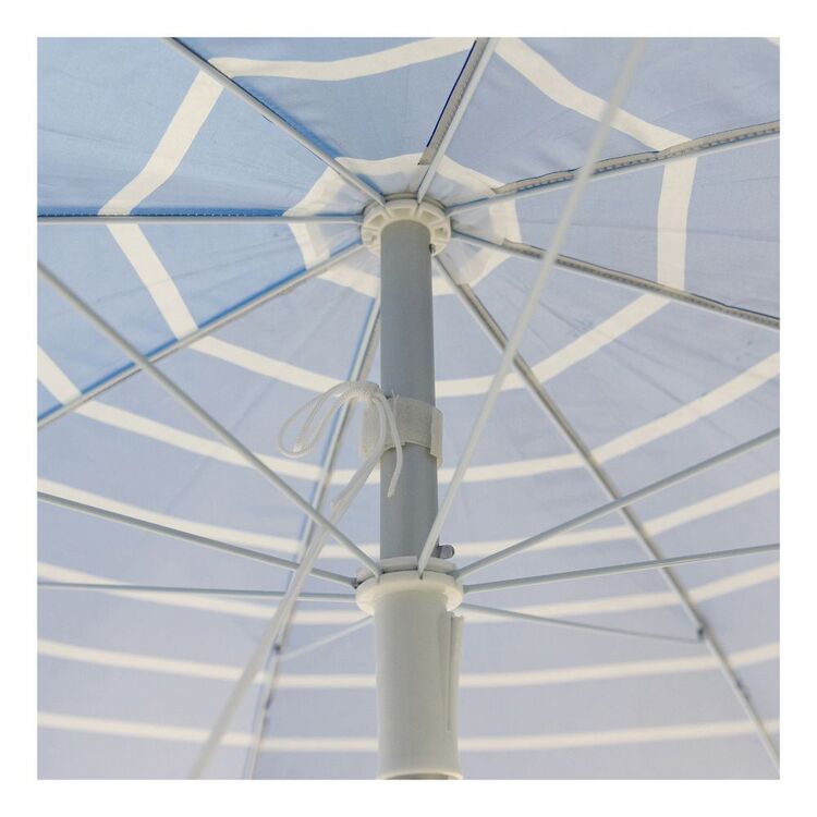 Life! Aluminium 2.4 m Beach Umbrella Blue