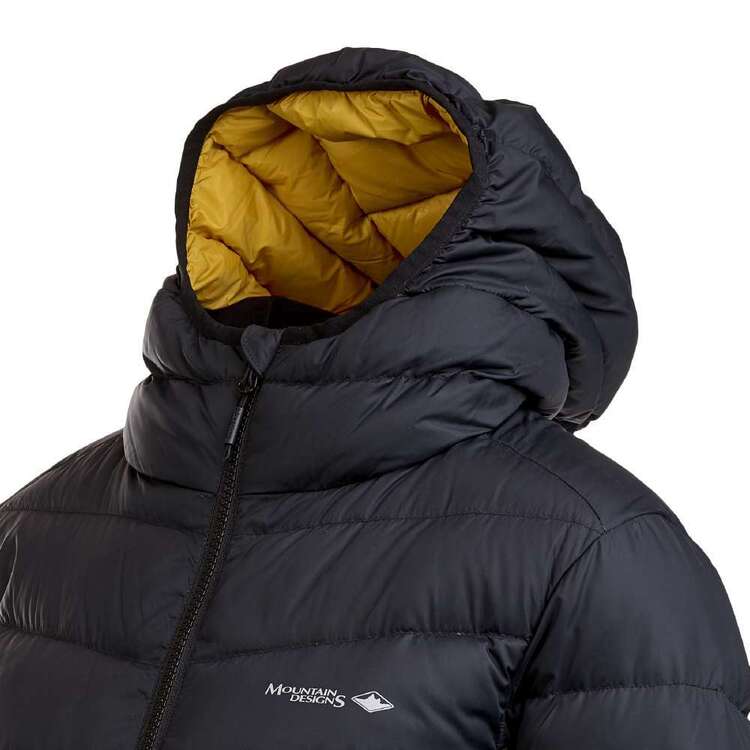 Mountain Designs Women's Peak 700 Down Jacket Black & Yellow