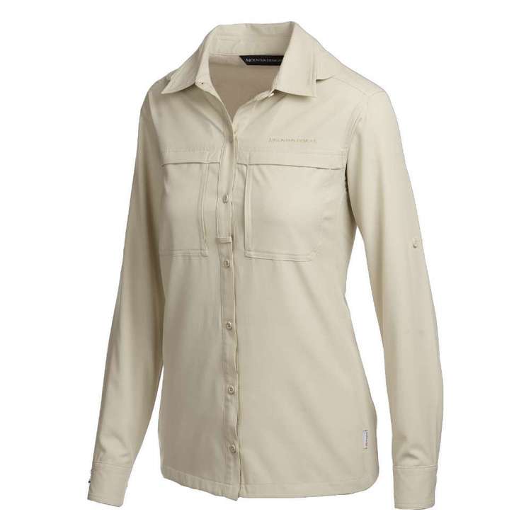 Mountain Designs Women's Florentine Long Sleeve Hiking Shirt Sand