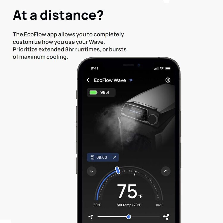 EcoFlow Wave Portable Air Conditioner Black & Grey