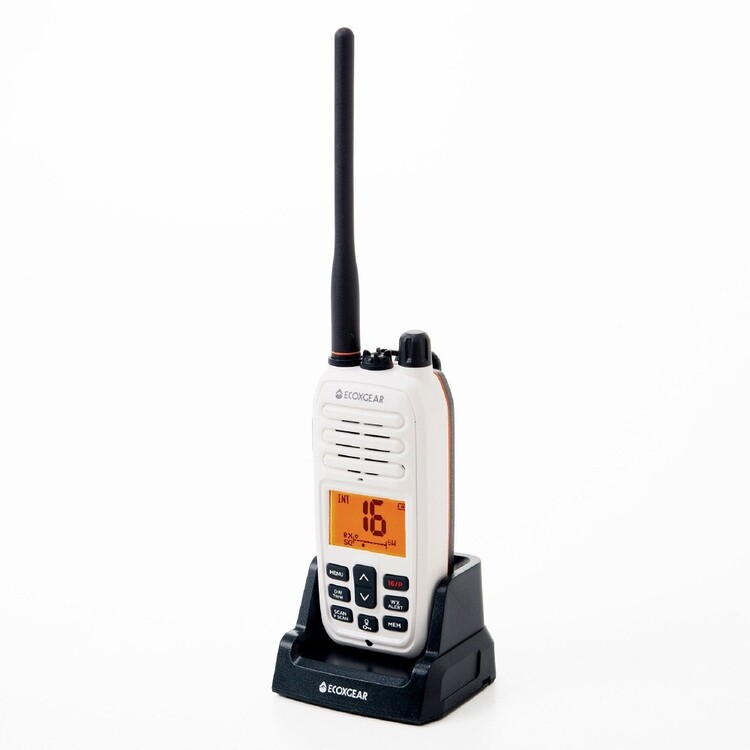 ECOXGEAR EXM600 6.0W IP67 VHF Marine Handheld Radio