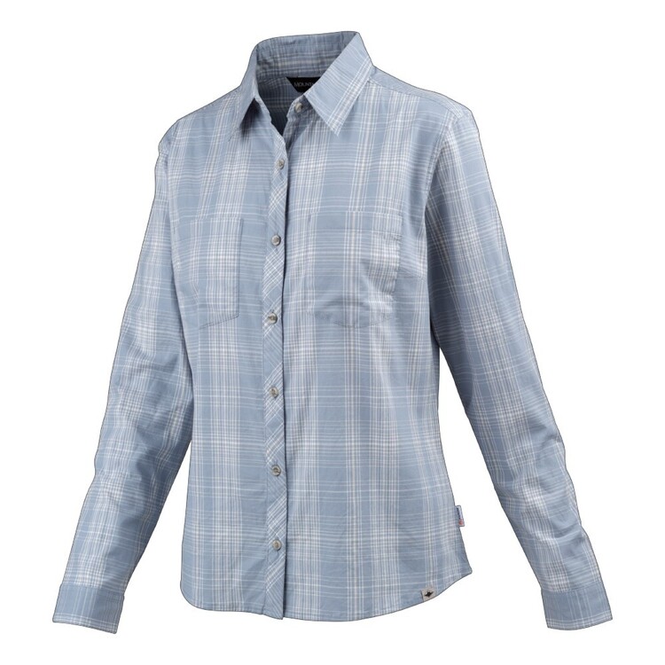 Mountain Designs Women's Katherine Long Sleeve Shirt Blue & White