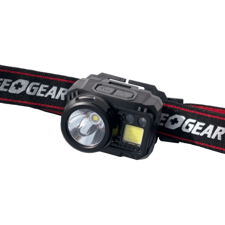 Life + Gear 650 Lumen Rechargeable Hybrid Headlamp Multicoloured 650 Lumens