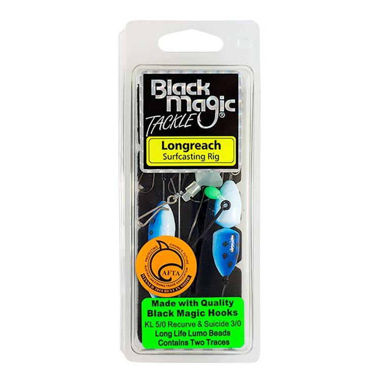 Black Magic Kl/Suicide Longreach Surfcasting Rig - Blue/White Float Silver