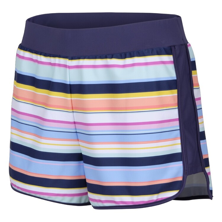 Body Glove Women's Stripe Swim Short Print & Navy