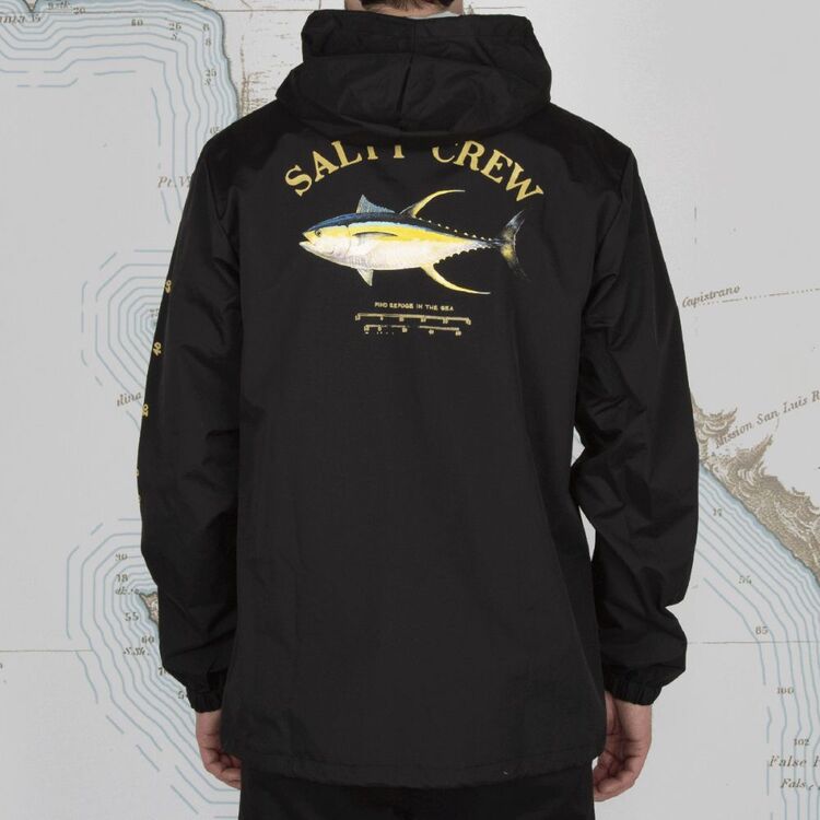 Salty Crew Ahi Mount Snap Jacket Black