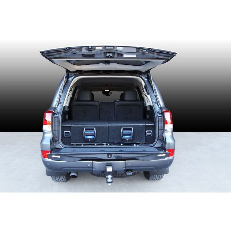 MSA 4X4 Twin Drawer For Toyota Landcruiser 200 Series Black & Blue 200 SERIES