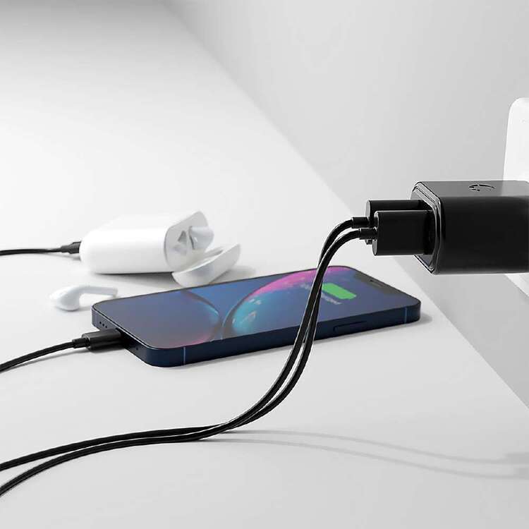 Cygnett 12W Dual USB-A Wall Charger Black 12W