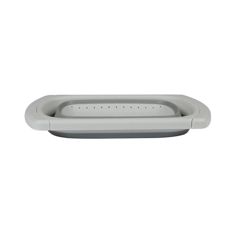 Pop Up Essentials Adjustable Colander Beige & Grey