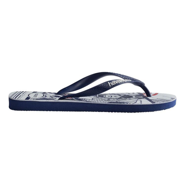 Havaianas Kids' Marvel Top Thongs Navy, & Navy Black