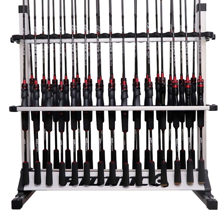 Atomic 30 Slot Aluminium Rod Rack Aluminium