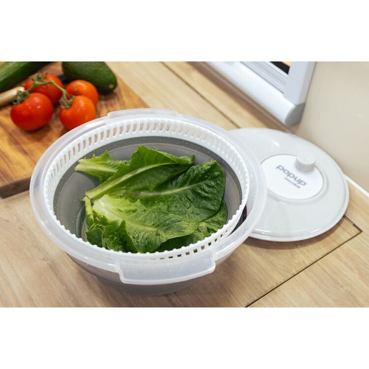 Pop Up Essentials Adjustable Colander Beige & Grey