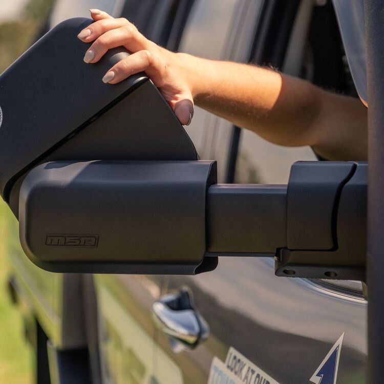 MSA 4X4 Towing Mirror Toyota Hilux 2015 - Current Black