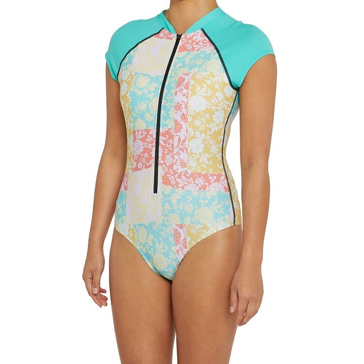O'Neill Women's Laney Short Sleeve Surfsuit Aqua