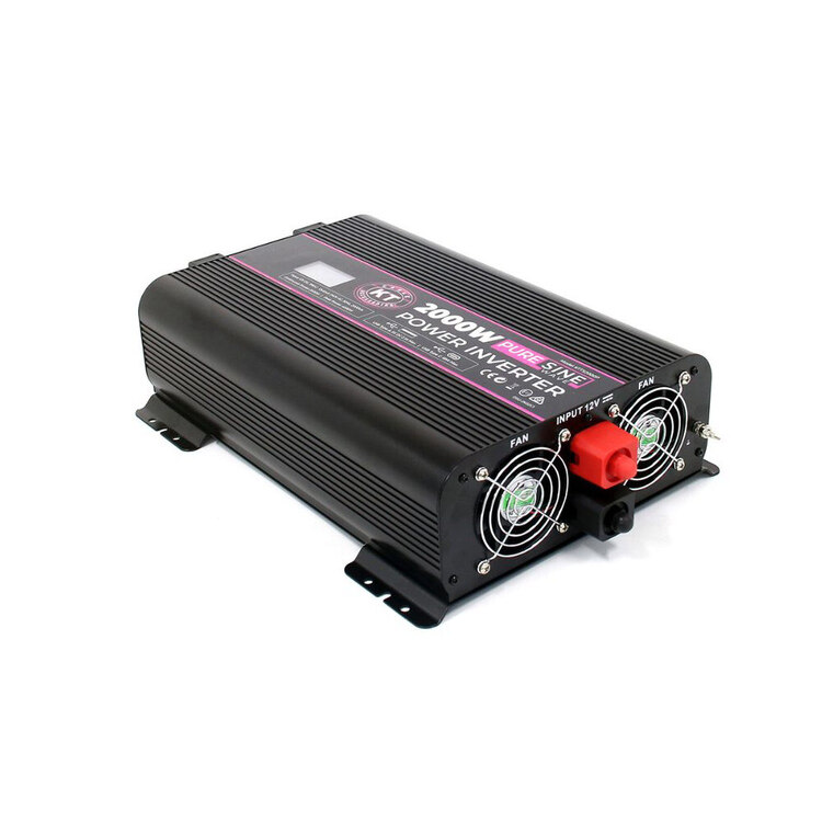 KT 2000W Pure Sine Wave Power Inverter Black 2000 Watts