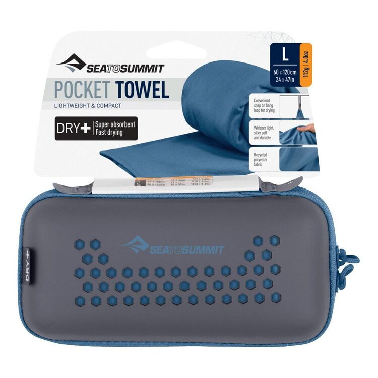 Sea to Summit Dry + Pocket Towel Blue