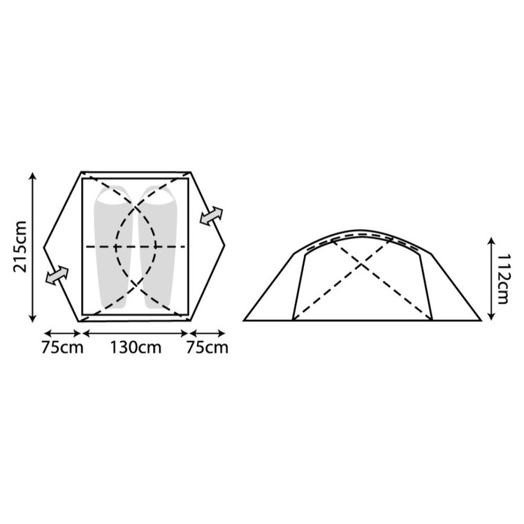 Mountain Designs Geo 2-Person Tent Treetop