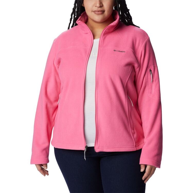 Columbia Women's Plus Size Fast Trek II Jacket Wild Geranium