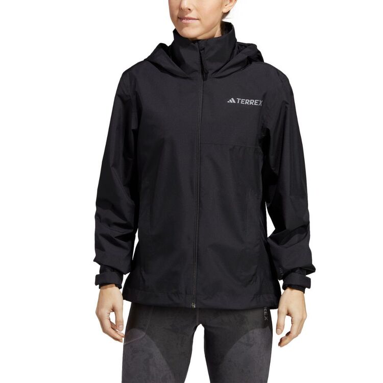 adidas Women's Multi 2 Layer Rain Jacket Black