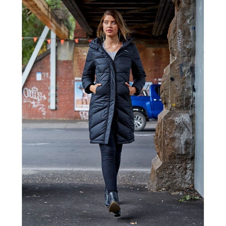 Cederberg Women's Ayanda Long Down Jacket Black