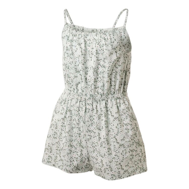 Cape Youth Girl's Floral Pattern Playsuit Floral