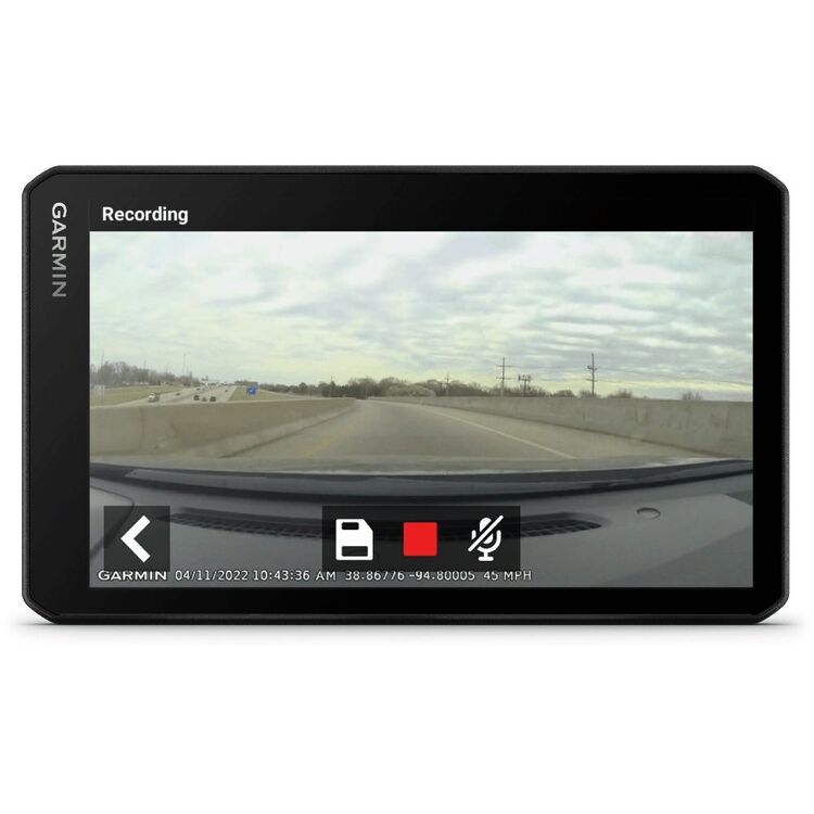 Garmin RVCAM 795 7" Camper GPS Satellite Navigator with Built-in Dash Cam Black