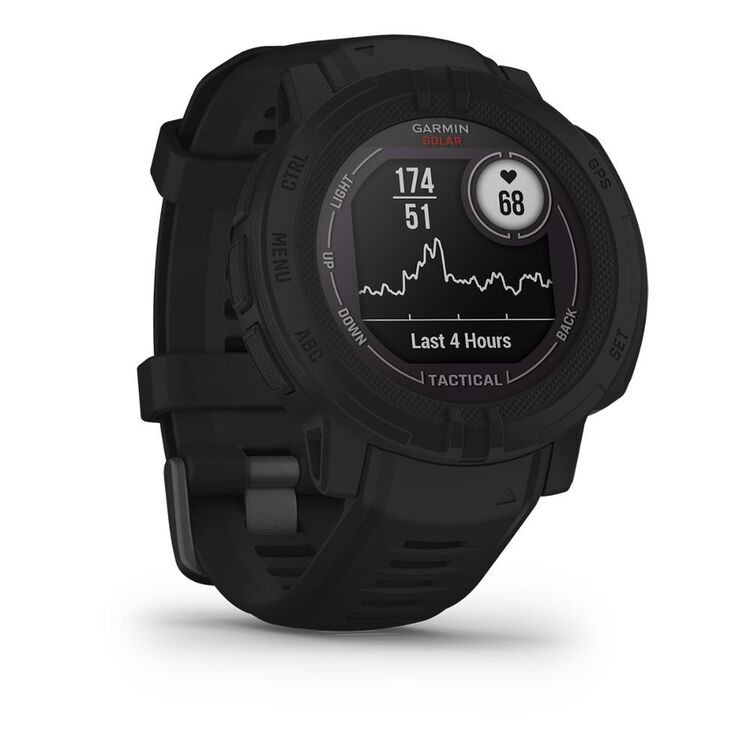 Garmin Instinct 2 Solar Tactical Rugged GPS Smartwatch Black