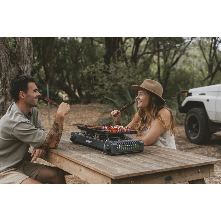 Dune 4WD Dual Burner Butane Stove with Hotplate