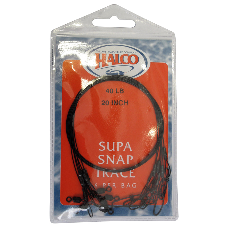 Halco Supa Snap 20 Inch Traces Black