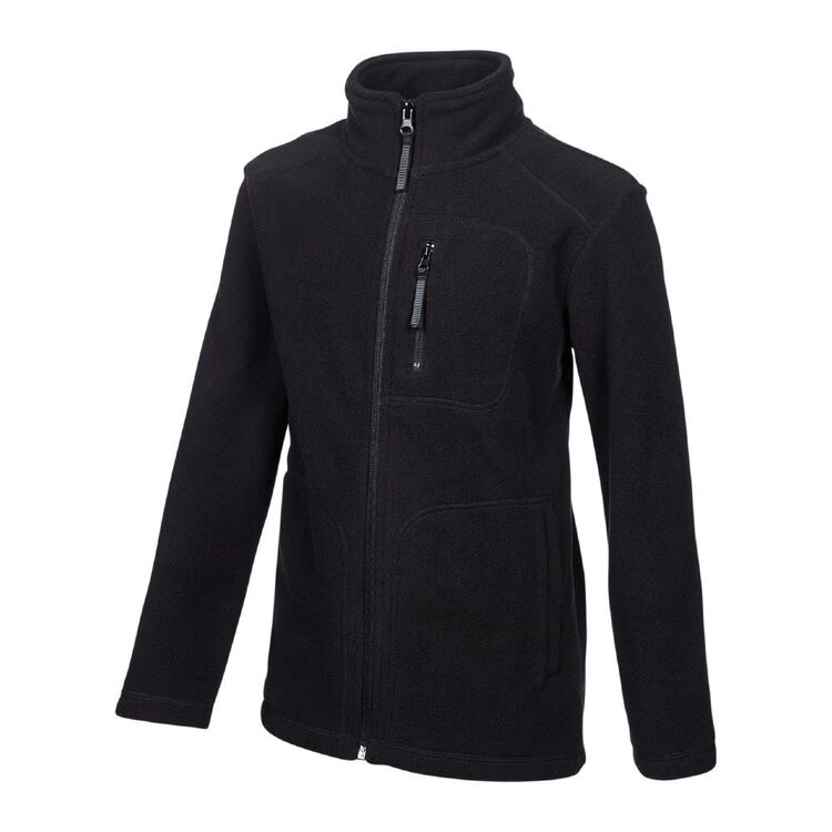 Cape Youth Jarrah Polar Fleece Jacket Black