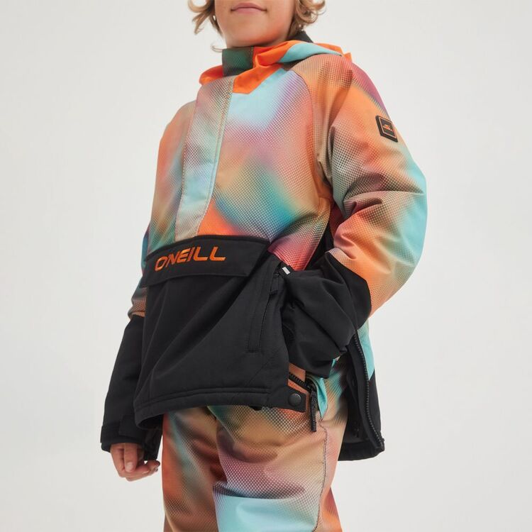 O'Neill Youth Boy's Anorak Snow Jacket Dark Blue Fade Halftone