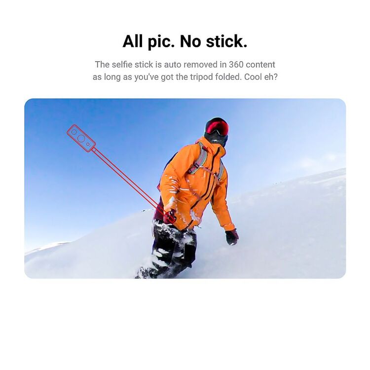 Insta360 Bullet Time Tripod Selfie Stick Accessory Black