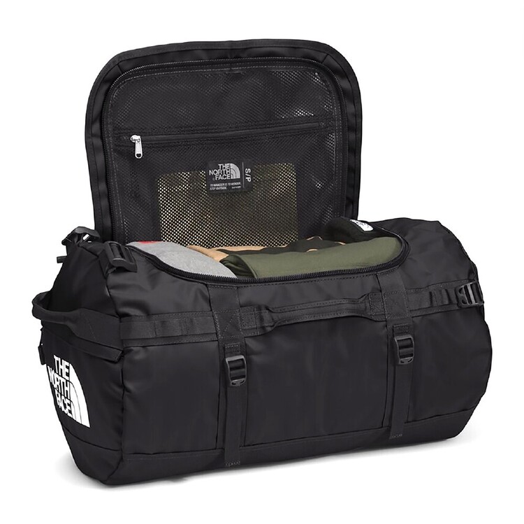 The North Face Medium Black & White Base Camp Duffle Bag Black & White Medium