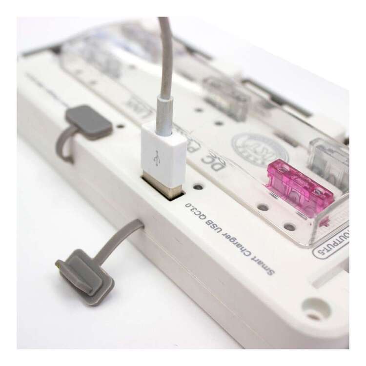 KT Cables DC Power Link 5 Way Connector White