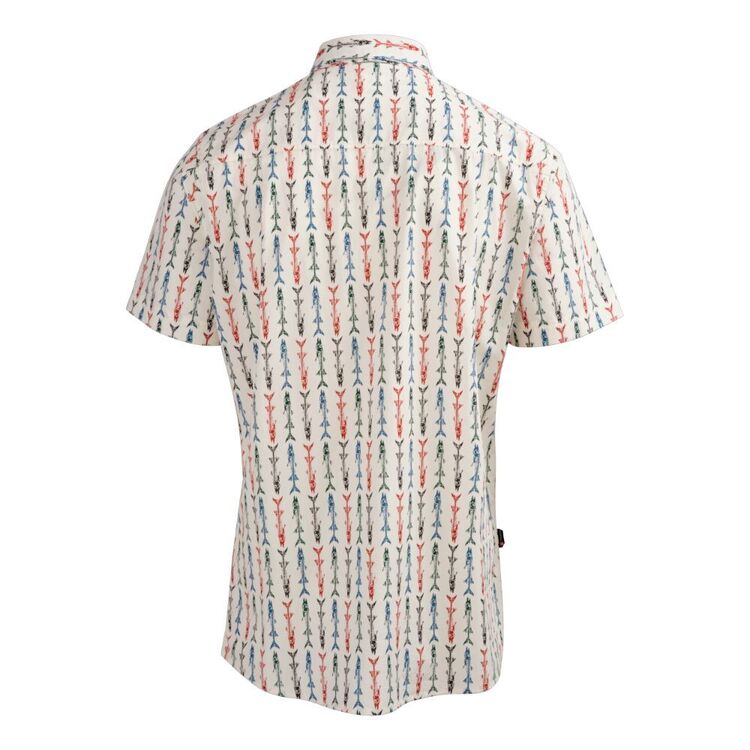 Mountain Designs Men's Tonga Short Sleeve Shirt Egret