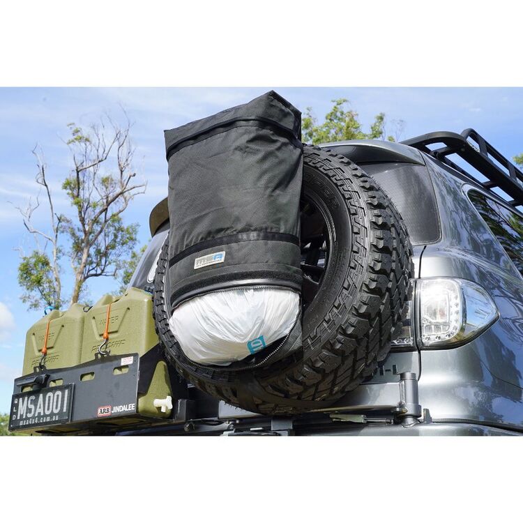 MSA Rear Wheel Rubbish Bin Black