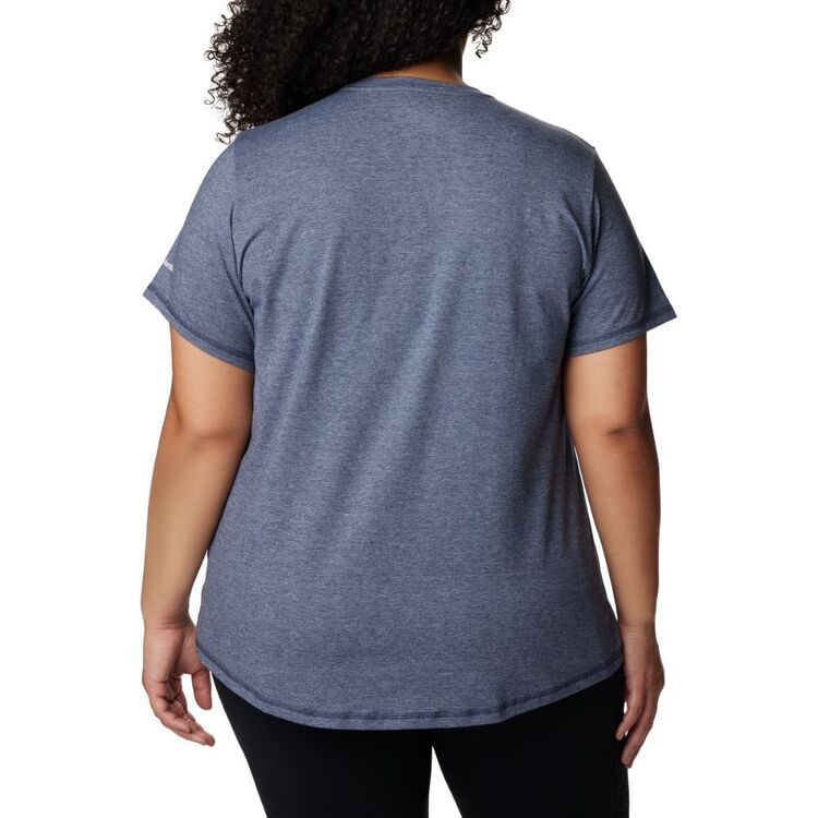 Columbia Women's Plus Size Sun Trek Tee Nocturnal / Swirl Graphic