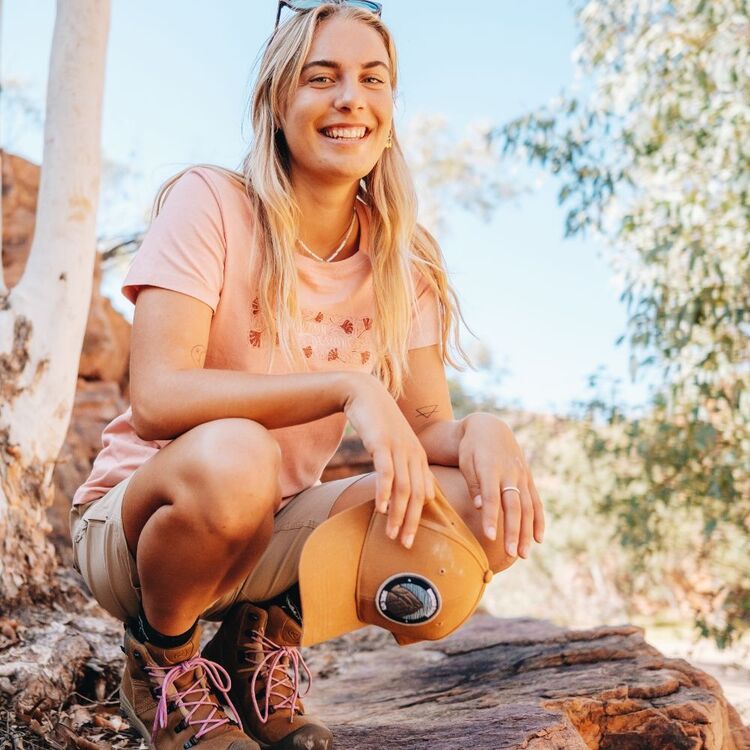 Mountain Designs Women's Australus Short Sleeve Tee Rosette