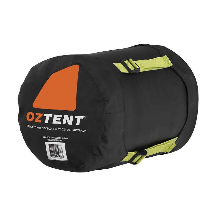 Oztent Hamilton Junior 6° Sleeping Bag Black/Green Black & Charcoal