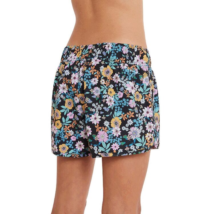 O'Neill Girls Printed Stretch Lane 2 Inch Board Shorts Black