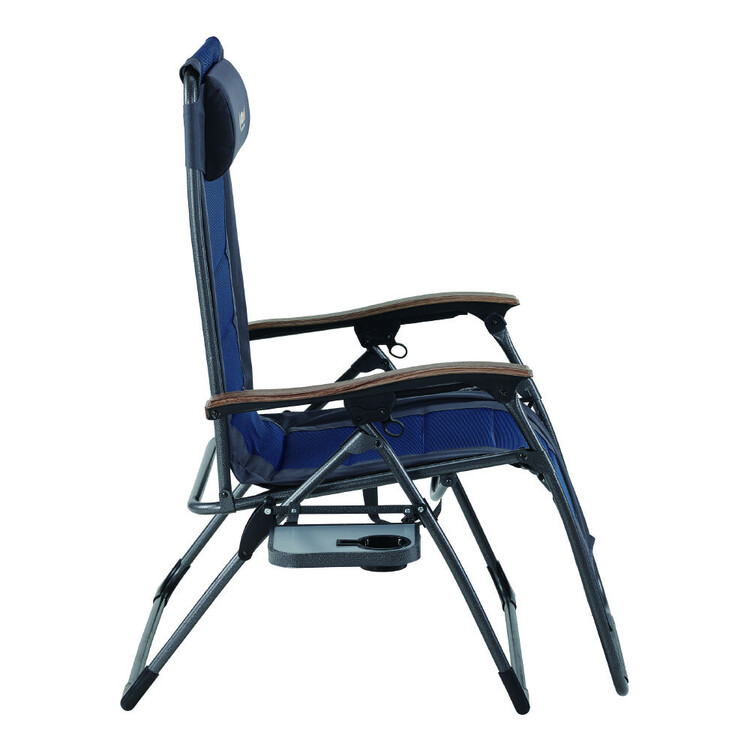 Oztrail Jumbo Sun Lounger Blue & Grey