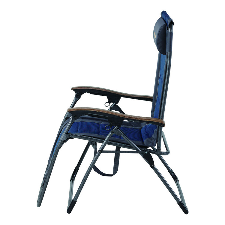 Oztrail Jumbo Sun Lounger Blue & Grey