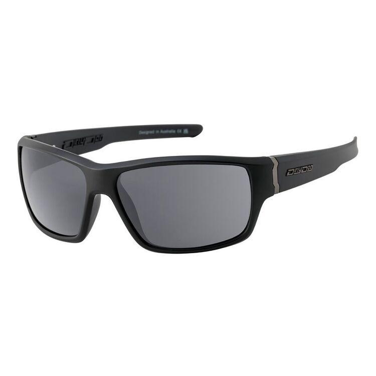 Dirty Dog Knox 53691 Sunglasses - Satin Black / Grey Polarised Lenses Grey & Matte Black One Size Fits Most