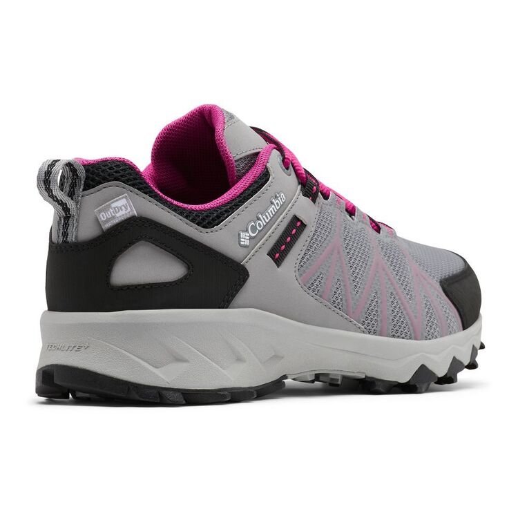 Columbia Women's Peakfreak II Outdry Waterproof Low Hiking Shoes Monument & Wild Fushsia