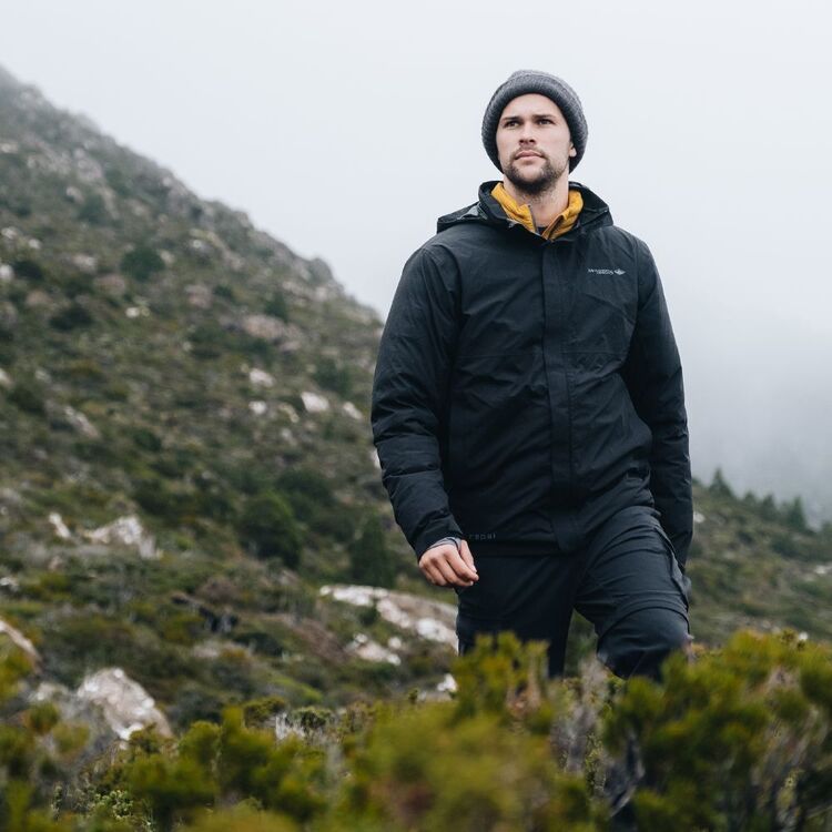 Mountain Designs Men's Nelson Rain Jacket Black