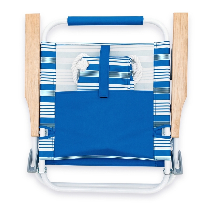 Life! Deluxe Chair with Bag Blue Nautical