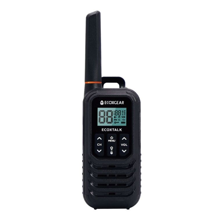 Ecoxgear 1 Watt UHF CB Radio Handheld Twin Pack Black 1W