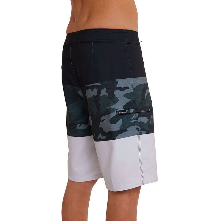 O'Neill Youth Boys Heat 17" Board Shorts Black & Camo