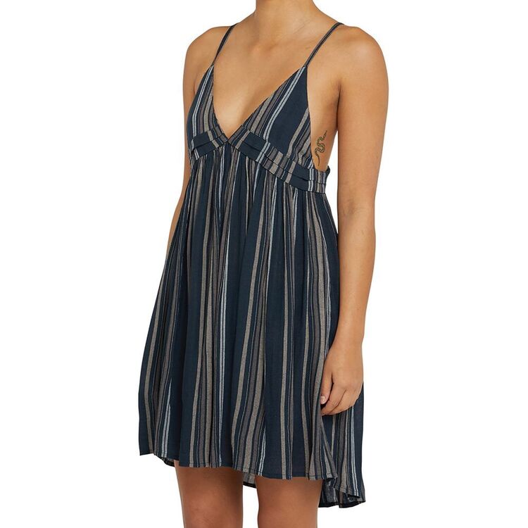 O'Neill Women's Saltwater Solids Stripe Tank Dress Slate Wash